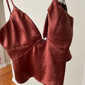 ASTR the label satiny top